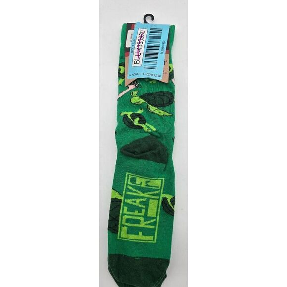 Freaker Feet Mens Green Bernie Sanders Free Turtles For All Socks - Picture 3 of 4